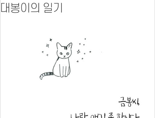 [대봉이의 일기] 금봉씨, 나랑 얘기 좀 합시다